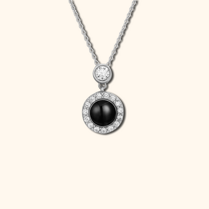 Zirkonia Cirkel Fotoprojectie Bedel Ketting