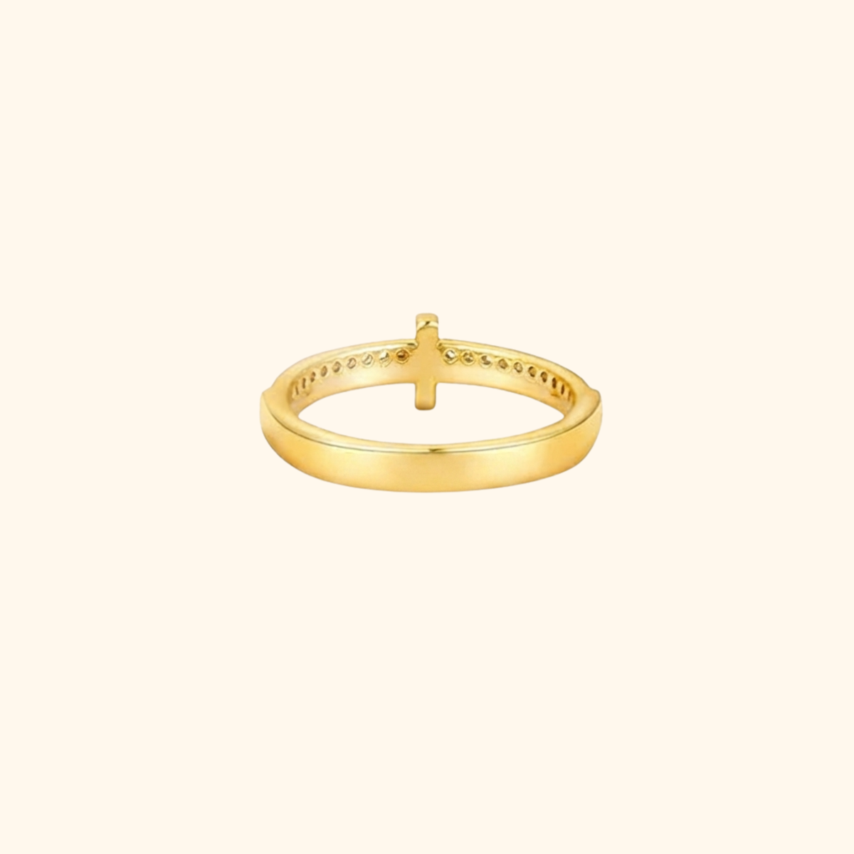 Gouden Kruis Ring