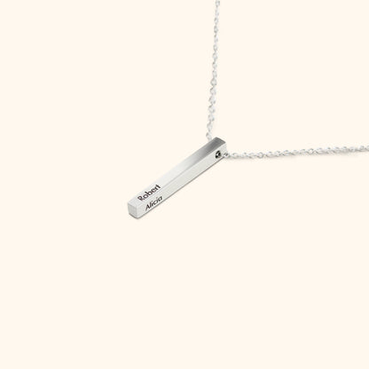 3D Bar Namen Ketting