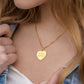 Heart Necklace with Personalized Engraving