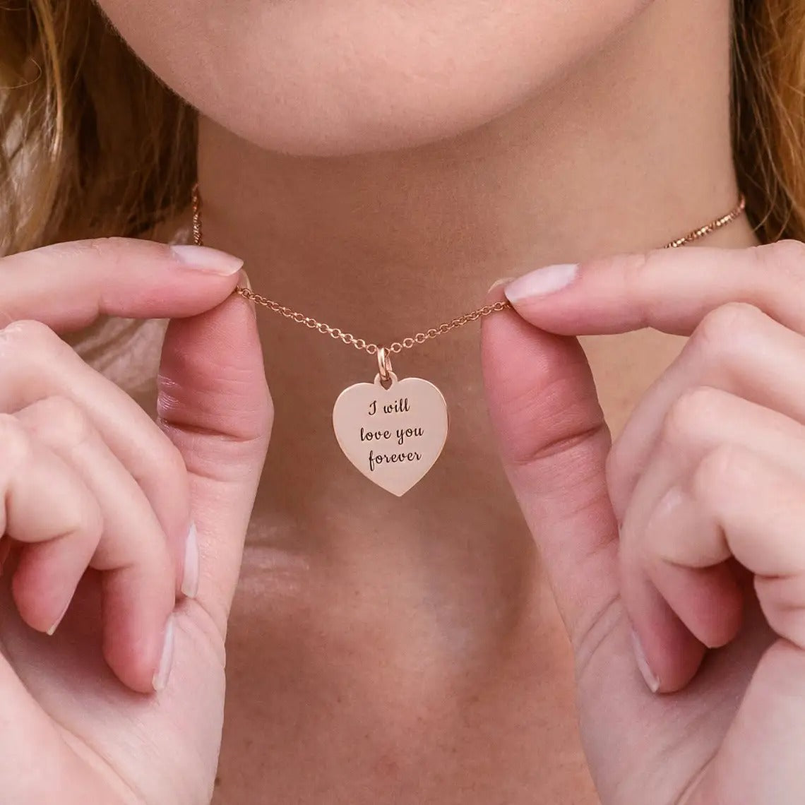 Hart Ketting met Gepersonaliseerde Gravure