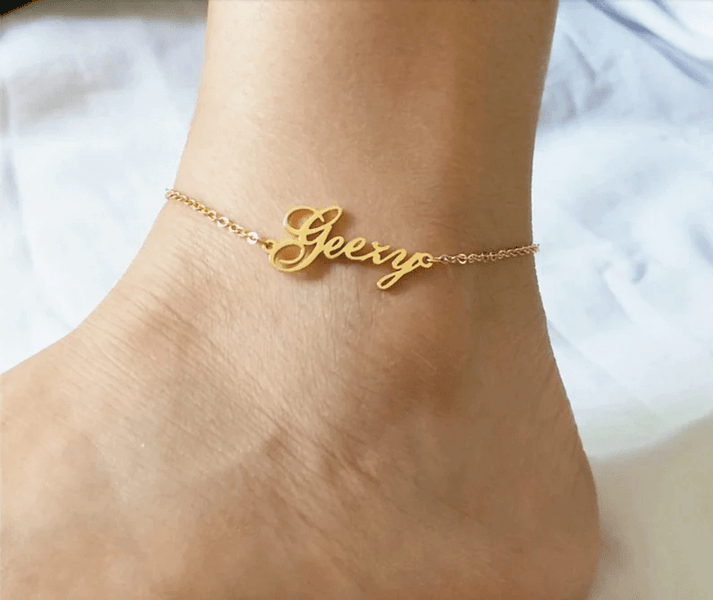 Personalized Name Anklet