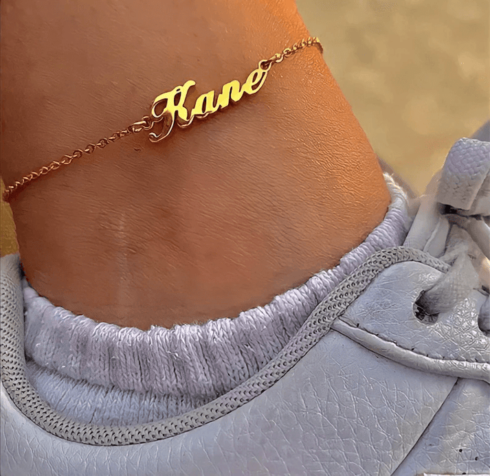 Personalized Name Anklet