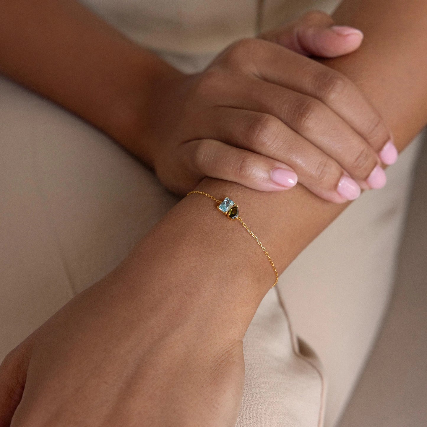 Voor Altijd Verbonden Geboortesteen Armband