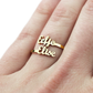 Luxe Custom Naam Ring