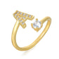 Zirconia Initialen Ring