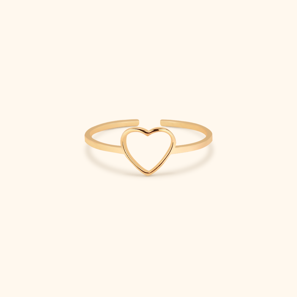 Minimalist Heart Ring 