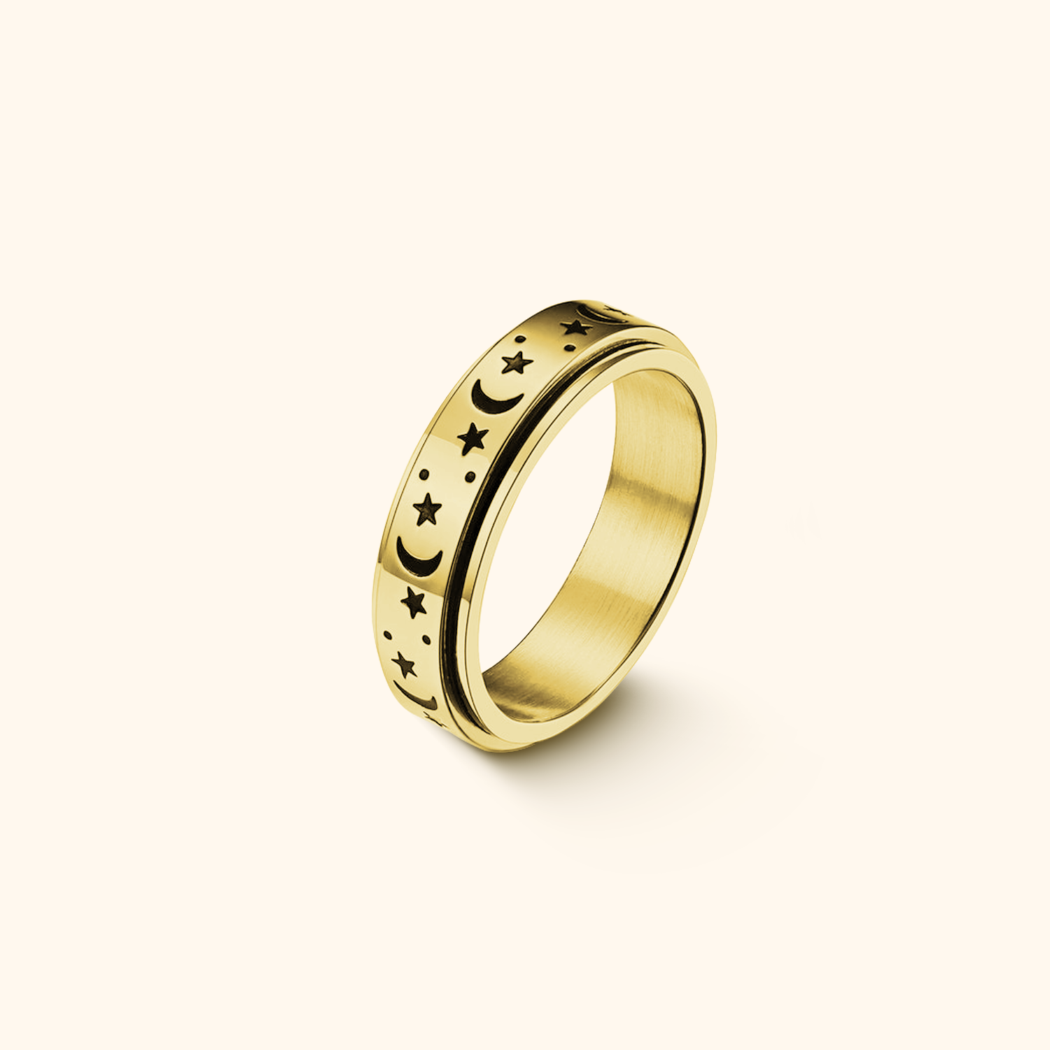 Rotierender Anti Angst Spinner Zappelring Fingerring Aus Titanstahl Für UK Rotierender Anti Angst Spinner Zappelring Fingerring Aus Titanstahl Für UK