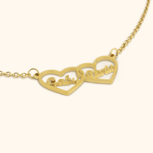 Luxe Gepersonaliseerde Hartjesketting