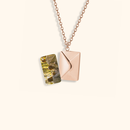 Custom Foto Envelop Ketting