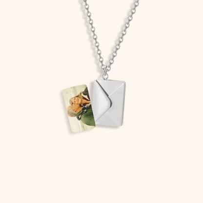 Custom Foto Envelop Ketting