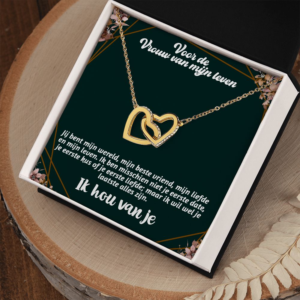 For the woman of my life heart necklace