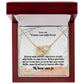 For the woman of my life - I love you - Heart necklace