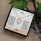 Dear Mom | I love you | Love, your son | Heart Necklace